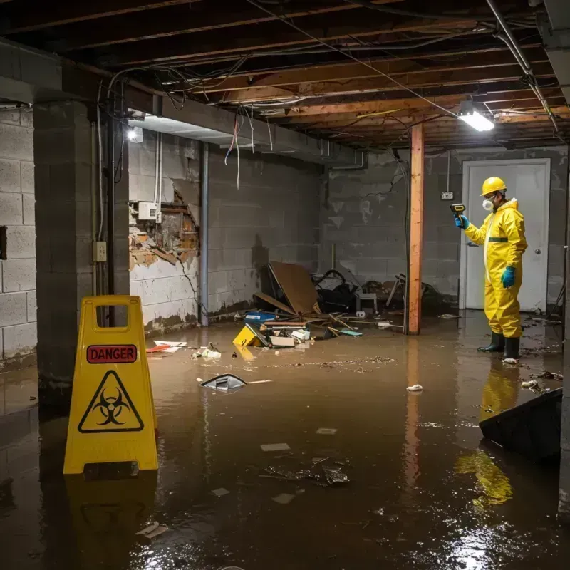 Flooded Basement Electrical Hazard in Delta County, CO Property